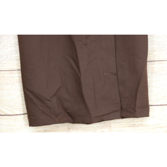 VINTAGE Worthington Womens Size 10 Straight Midi Pleated High Rise Skirt Brown - Picture 3 of 5